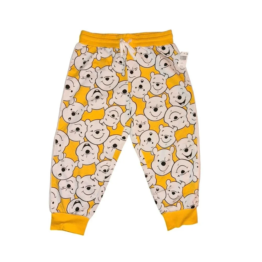 Disney Winnie The Pooh Pajama Set Yellow Sleepwear Pants Shirt Girls 2 Piece Sm - Picture 6 of 14